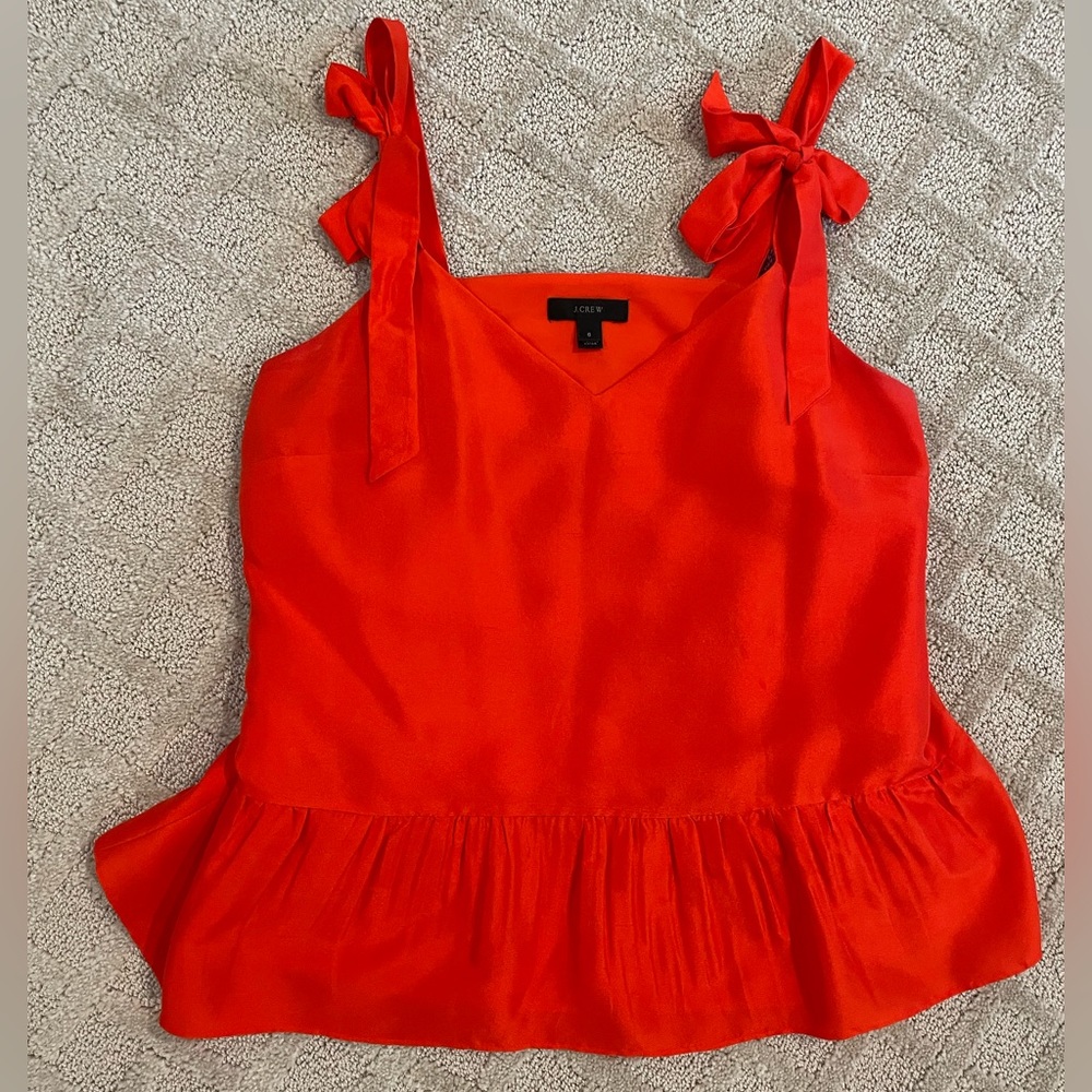 JCrew Ribbon Blouse